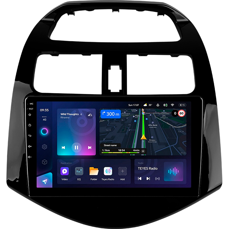 Android head unit Teyes CC3L 4+32 Gb Chevrolet Spark M300 2009 - 2016 (F1) 9"