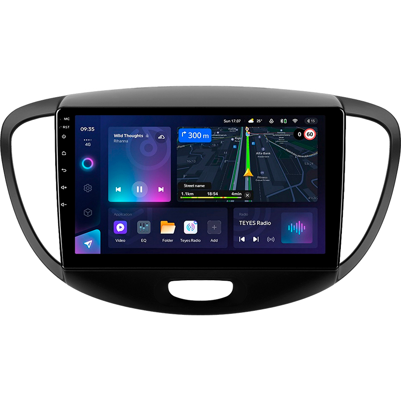 Android head unit Teyes CC3L 4+32 Gb Hyundai i10 2007-2013 9"