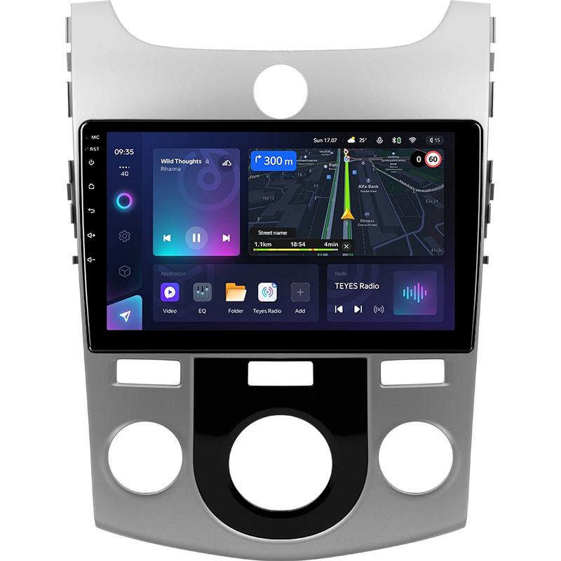 Android head unit Teyes CC3L 4+32 Gb Kia Cerato 2 TD 2008-2013 (F1) 9"