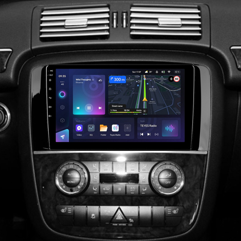 Android head unit Teyes CC3L 4+32 Gb Mercedes Benz R-Class W251 R280 R300 R320 2005-2017 (F1) 9"