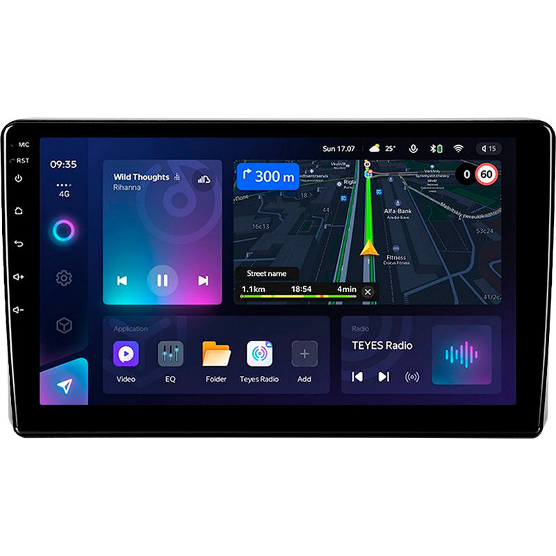 Android head unit Teyes CC3L 4+32 Gb Mitsubishi L200 5 2018-2020 (F1) 9"