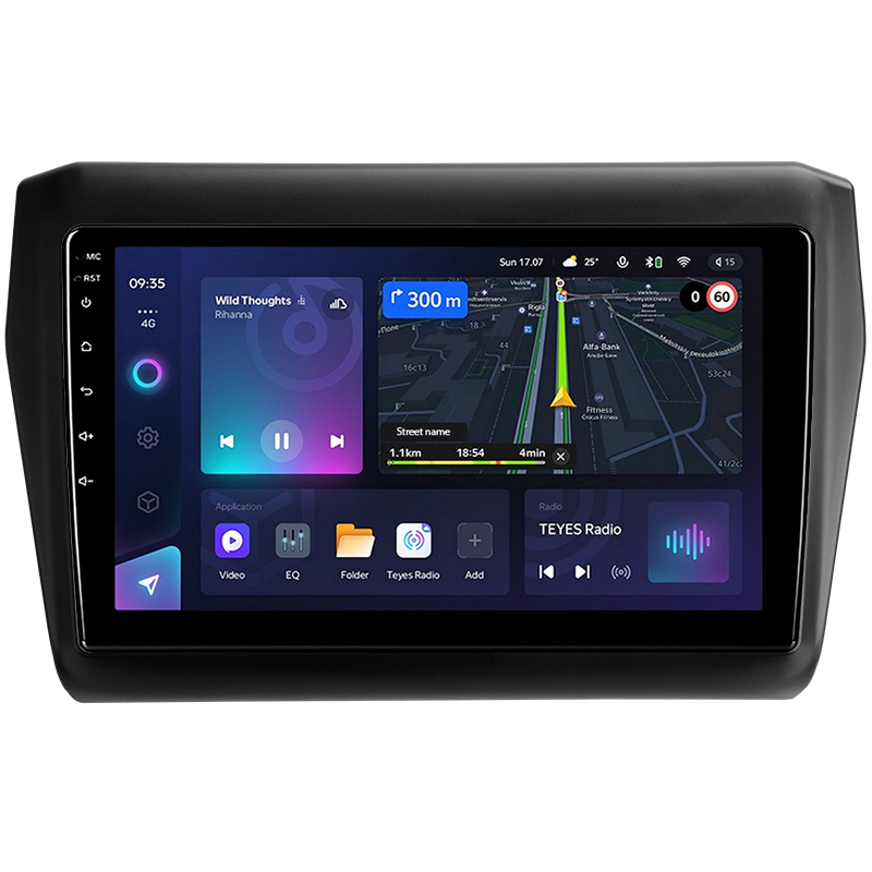 Android head unit Teyes CC3L 4+32 Gb Suzuki Swift 5 2016-2020 9"