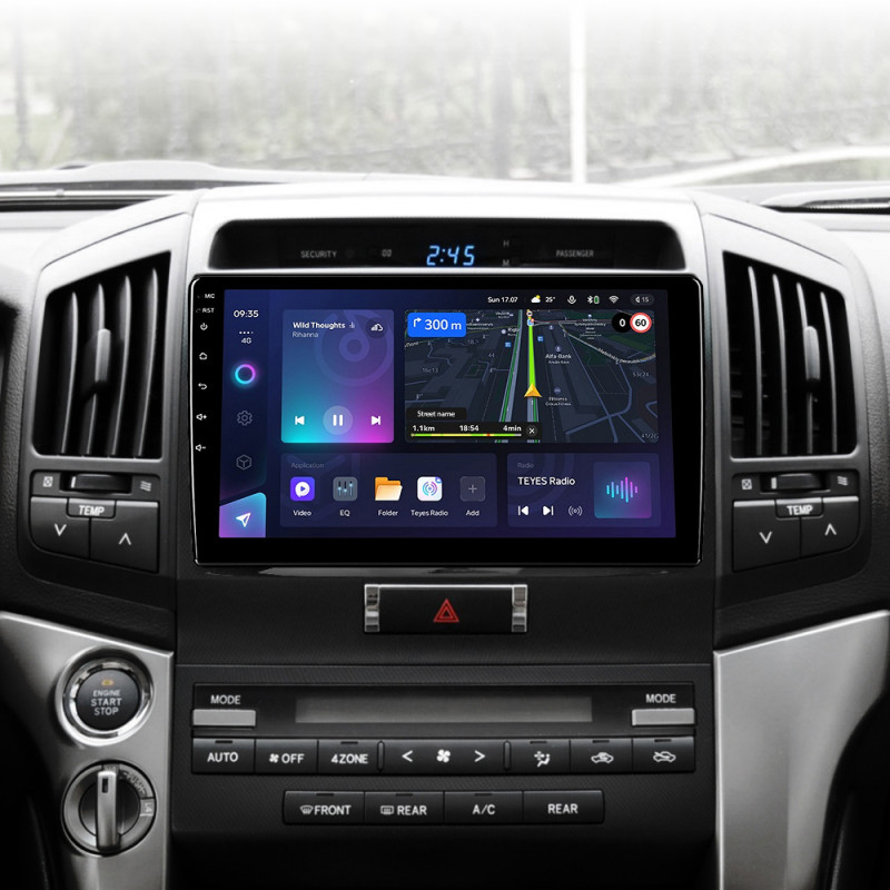 Android head unit Teyes CC3L 4+32 Gb Toyota Land Cruiser 11 200 (F1) 2007-2015 10"