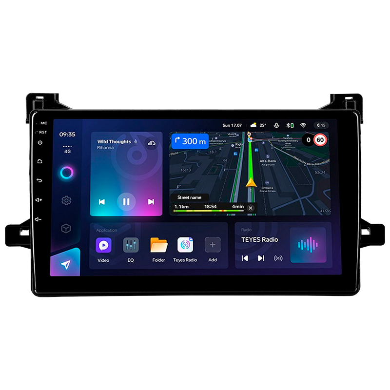 Android head unit Teyes CC3L 4+32 Gb Toyota Prius XW50 2015-2020 9"