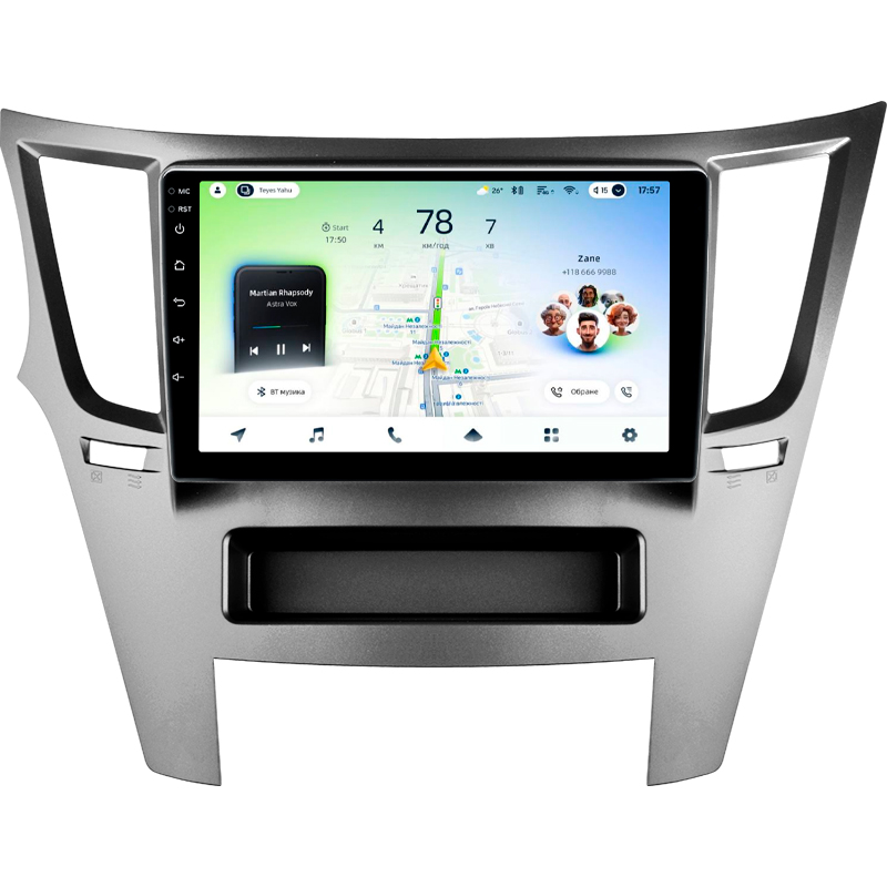 Android head unit Teyes CC4L 6+64 Gb Subaru Outback 4 Legacy 5 2009-2014 9"