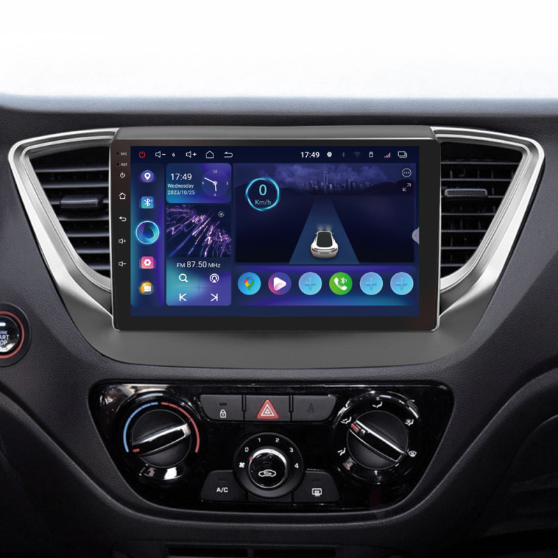 Android head unit SIGMA S9332 ANDROID 13 3+32 Gb 4G DSP Hyundai Solaris 2 2017-2020 (A) 9"