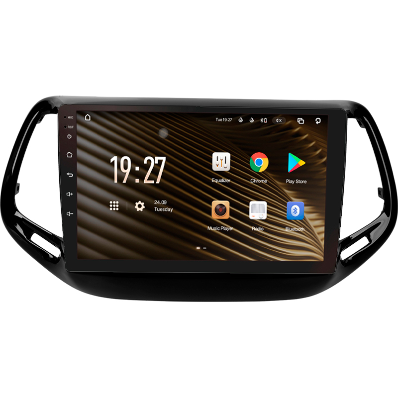 Android head unit SIGMA S10464 ANDROID 12 4+64 Gb 4G DSP Jeep Compass 2 MP 2016-2018 10"