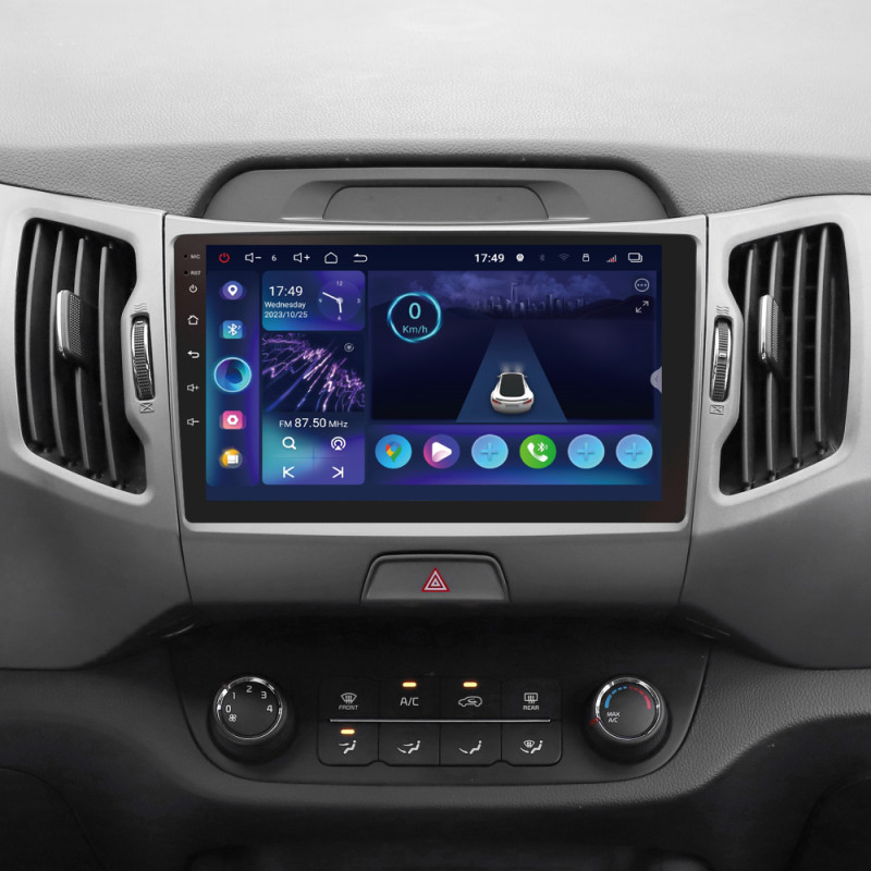 Android head unit SIGMA S9332 ANDROID 13 3+32 Gb 4G DSP Kia Sportage 3 SL 2010-2016 (C) 9"