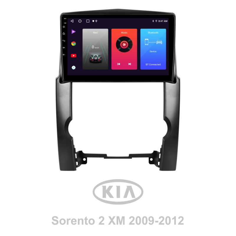 Android head unit SIGMA F10216 ANDROID 10 2+32 Gb Kia Sorento 2 XM 2009-2012 (B) 10"