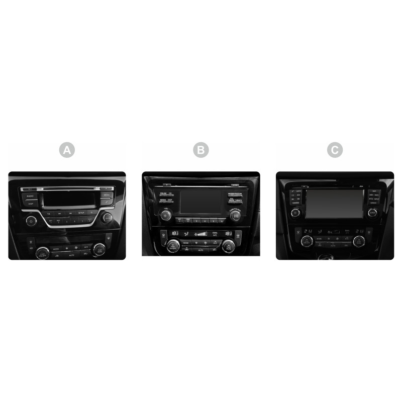 Android head unit SIGMA F10216 ANDROID 10 2+32 Gb Nissan X-Trail X Trail 3 T32 2013-2022- (F1) Manual air conditioning (AB) 10"