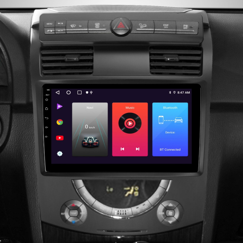 Stacja radiowo-magnetofonowa SIGMA F10216 ANDROID 10 2+32 GB Samsung Yong Rexton Y250 II 2.2 2006–2012 10