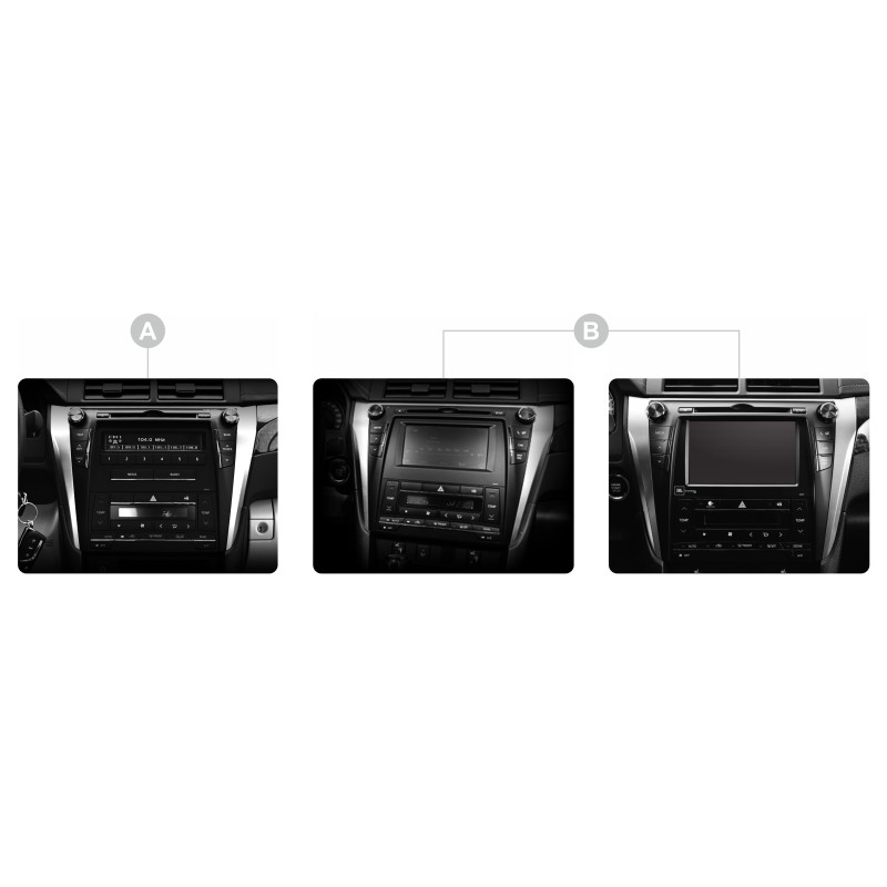 Android head unit SIGMA F10216 ANDROID 10 2+32 Gb Toyota Camry 7 XV 50 55 2014-2017 (B) 10"