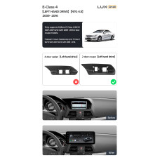 Android head unit Teyes LUX ONE 6+128 Gb Mercedes Benz E-Class 4 W212 S207 A207 S212 C207 NTG 4.5 (Left hand drive) (F2) 2009-2016 12.3"