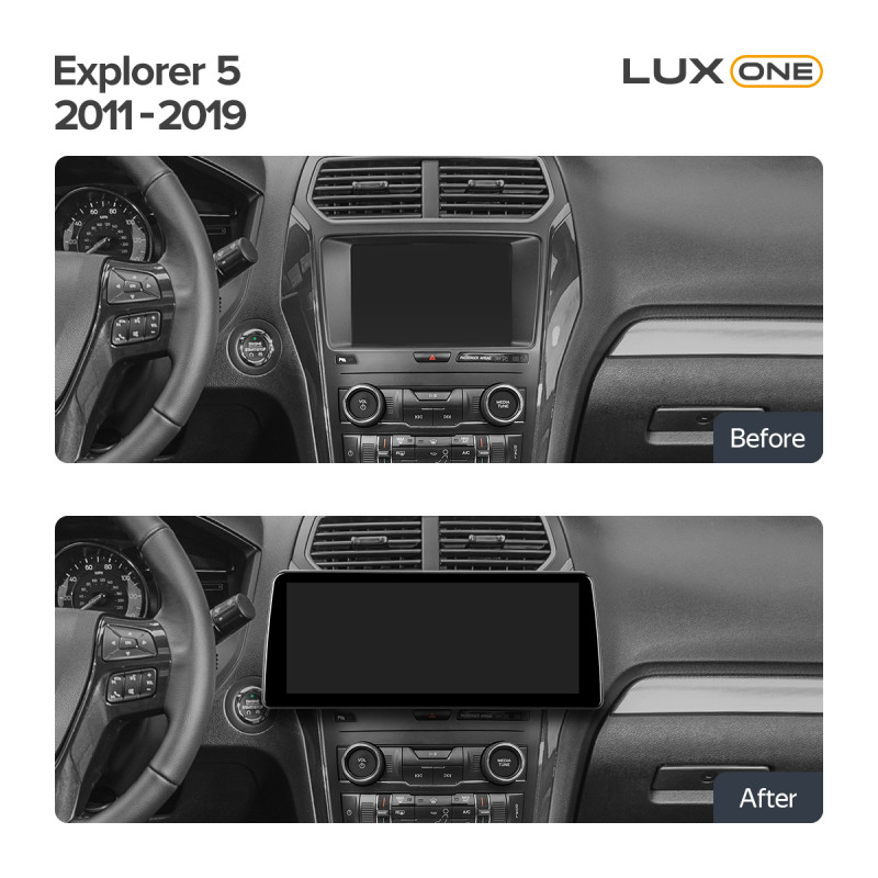 Android head unit Teyes LUX ONE 4+32 Gb Ford Explorer 5 2011-2019 12.3" (L3)