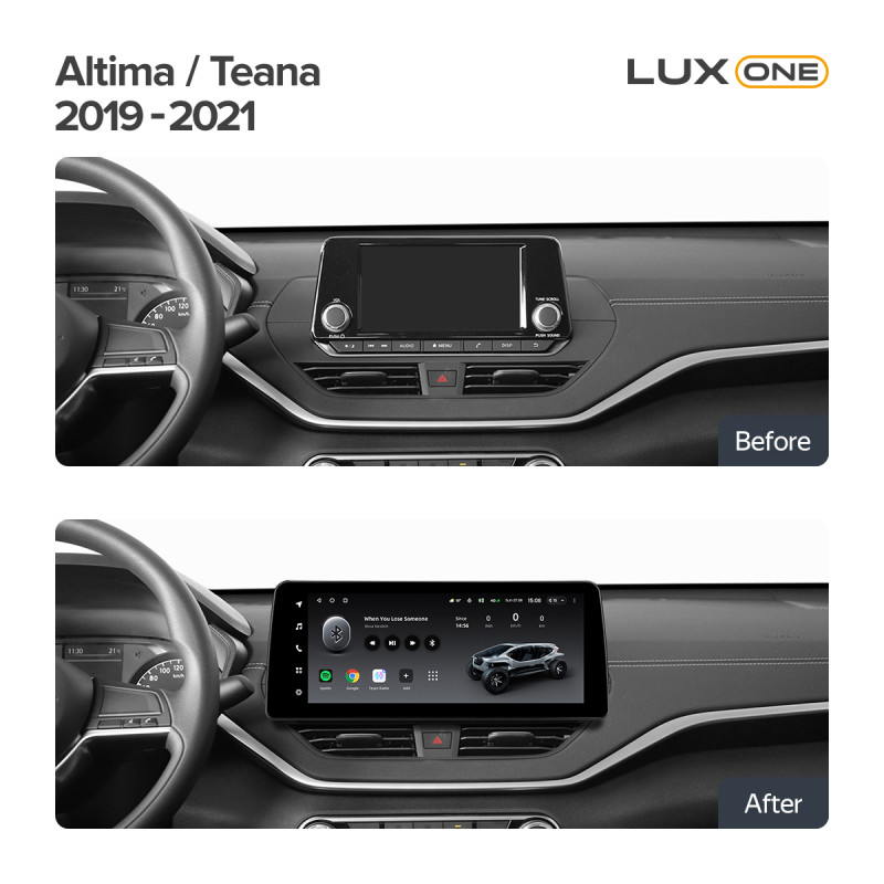 Android head unit Teyes LUX ONE 4+32 Gb Nissan Altima Teana 2018-2023 12.3" (L1)