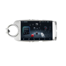 Estéreo de fábrica Teyes CC4 8+128 GB para Toyota Yaris Vios 2012-2017 Plata 9