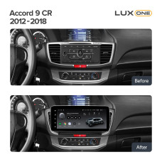 Android head unit Teyes LUX ONE 6+128 Gb Honda Accord 9 CR 2012-2018 12.3" (L2)