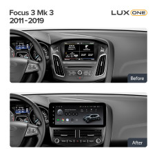 Android head unit Teyes LUX ONE 6+128 Gb Ford Focus 3 Mk 3 2011-2019 12.3" (L2)