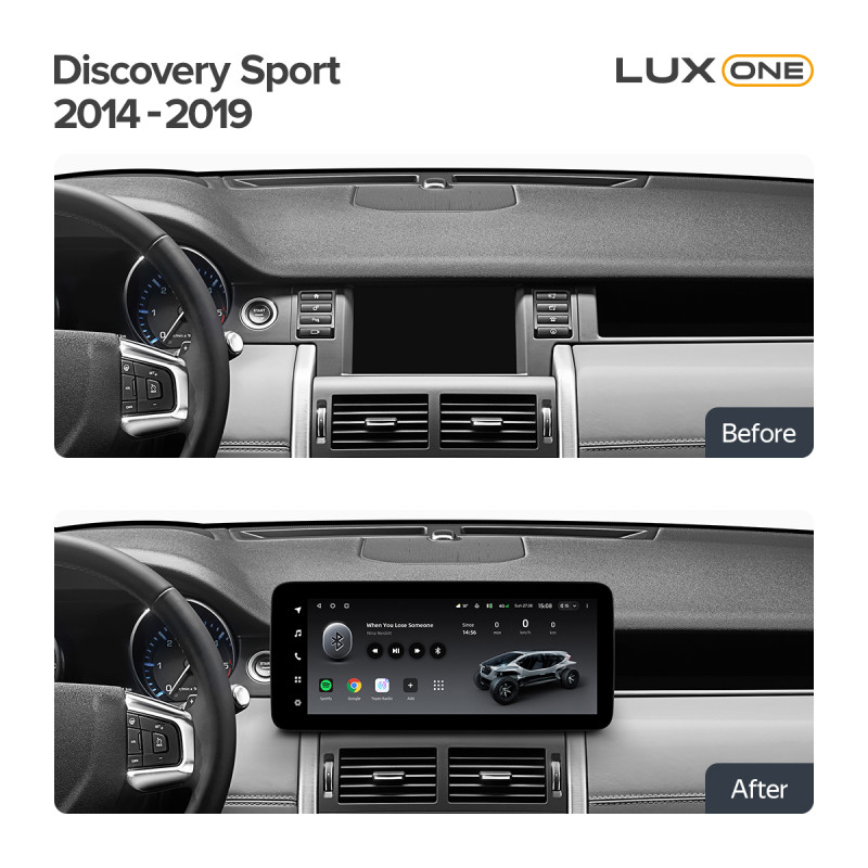 Štátní magnetofon Teyes LUX ONE 6+128 GB Land Rover Discovery Sport L550 (2014–2019, verzie B) 12,3