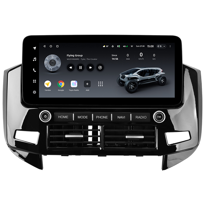 Android head unit Teyes LUX ONE 6+128 Gb with 360° surround view° Mitsubishi Pajero 4 V80 V90 2006-2024 (B) 12.3" (L3)