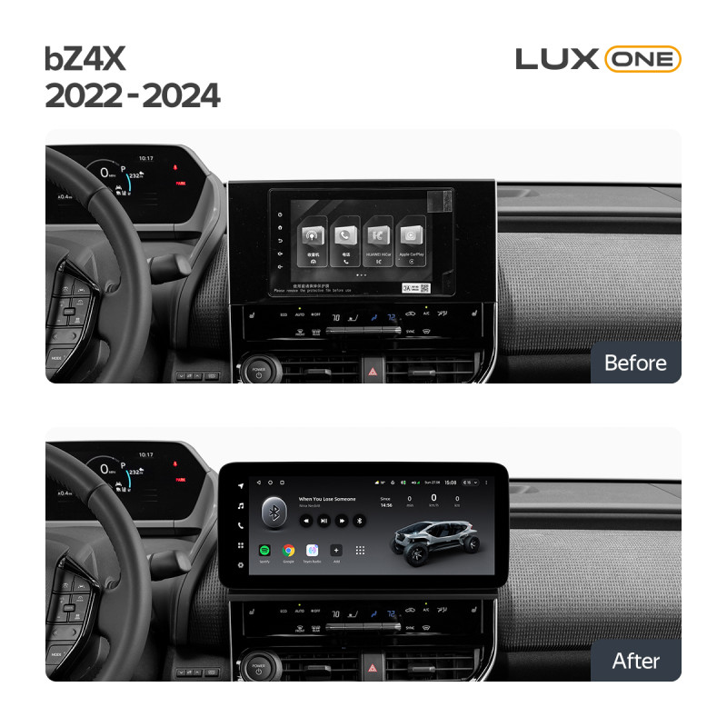 Android head unit Teyes LUX ONE 6+128 Gb with 360° surround view° Toyota bZ4X 2022-2024 12.3" (L1)