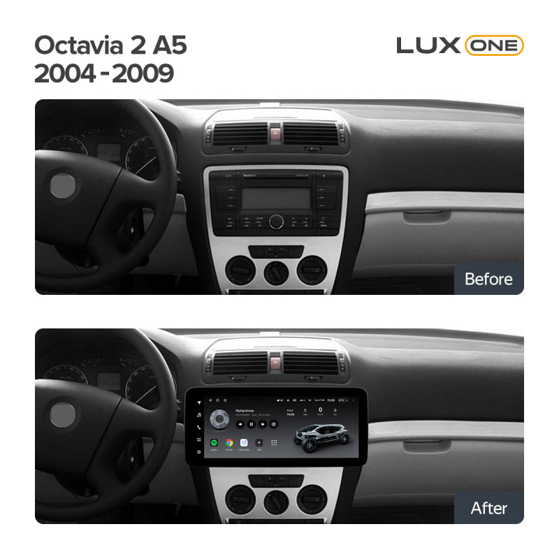 Android head unit Teyes LUX ONE 6+128 Gb with 360° surround view° Volkswagen Bora Golf 6 Passat Scirocco Sharan Touran For Skoda Octavia Fabia 2 (Y 12.3"