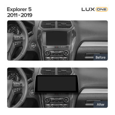 Magallanes de fábrica Teyes LUX ONE 6+128 GB con vista panorámica 360° para Ford Explorer 5 (2011-2019) 12.3