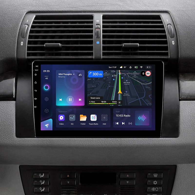 Android head unit Teyes CC3L 4+64 Gb BMW X5 E39 E53 1999 - 2006 (maximum equipment) 9"