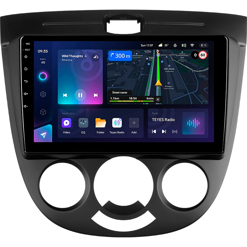 Android head unit Teyes CC3L 4+64 Gb Chevrolet Lacetti J200 Buick Excelle Hrv 2004-2013 (F1) 9"