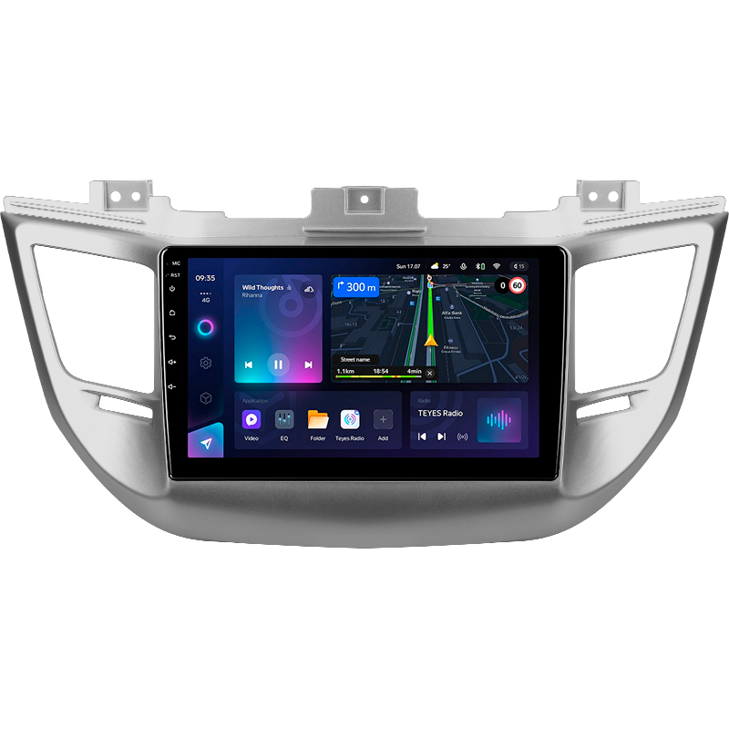 Android head unit Teyes CC3L 4+64 Gb Hyundai Tucson 3 2015-2018 (A) 9"
