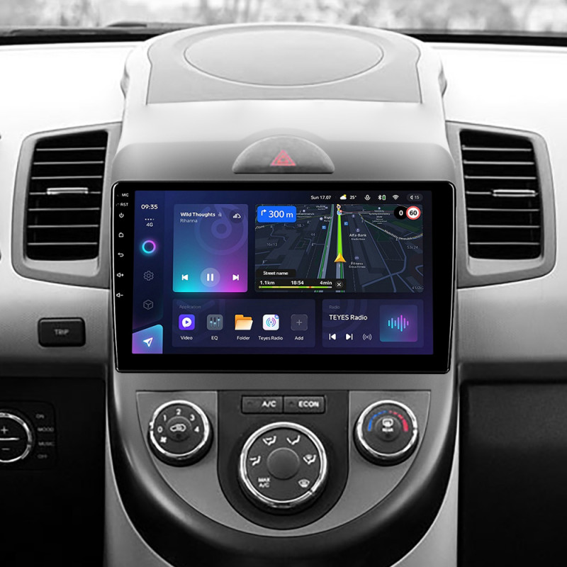Fahrzeugradio Teyes CC3L 4+64 GB für Kia Soul 1 (2008–2014), 9 Zoll.