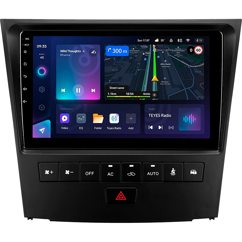 Android head unit Teyes CC3L 4+64 Gb Lexus GS300 S190 GS350 GS400 GS430 GS450h GS460 GS 300 III 3 350 400 430 450h 460 2004-2011 9" (L3)