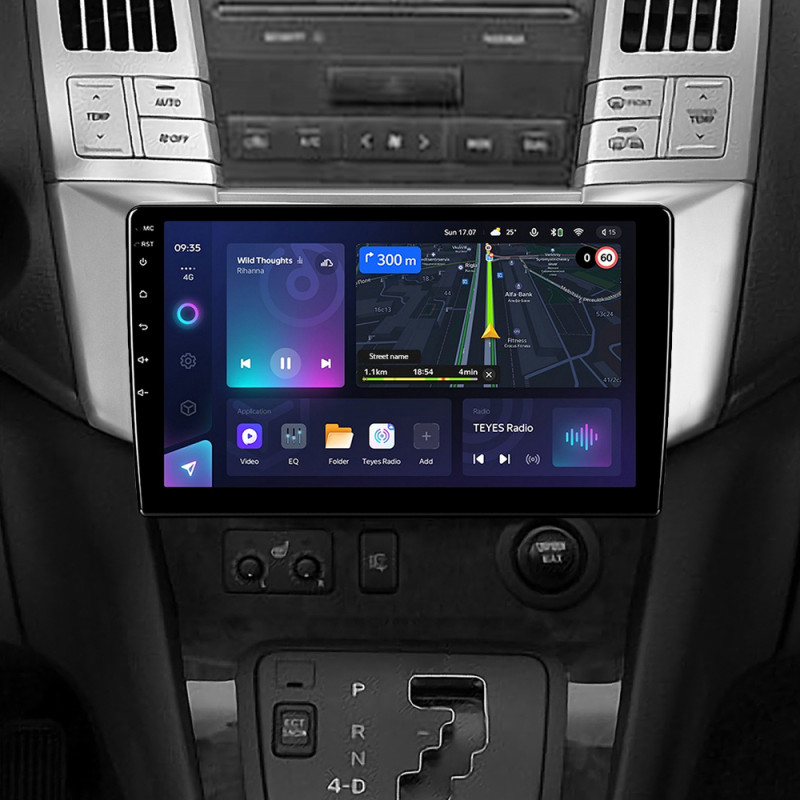 Android head unit Teyes CC3L 4+64 Gb Lexus RX300 RX330 RX350 RX400H Toyota harrier 2003-2009 9"