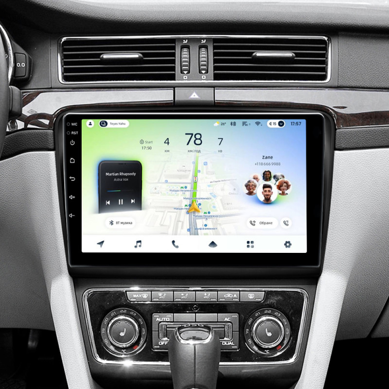 Android head unit Teyes CC4L 4+64 Gb Skoda Superb 2 B6 2008-2015 10"