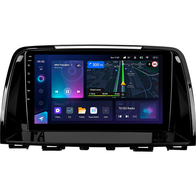 Android head unit Teyes CC3L 4+64 Gb Mazda 6 Atenza 3 GJ 2012-2015 (B) 9"