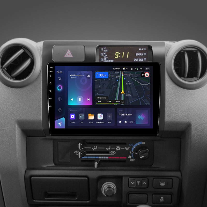 Android head unit Teyes CC3L 4+64 Gb Toyota Land Cruiser 70 Series LC 79 2007-2020 9"