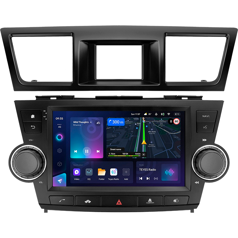 Štátní magnetofon Teyes CC3L 4+64 GB pro Toyota Highlander 2 XU40 (2007–2013, F3), 9