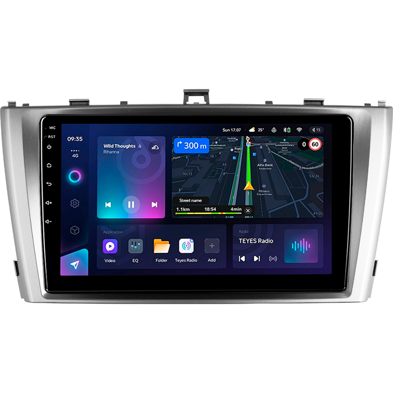 Fest eingebaute Magnetola Teyes CC3L 4+64 GB für Toyota Avensis 3 (2008–2015, F1) 9