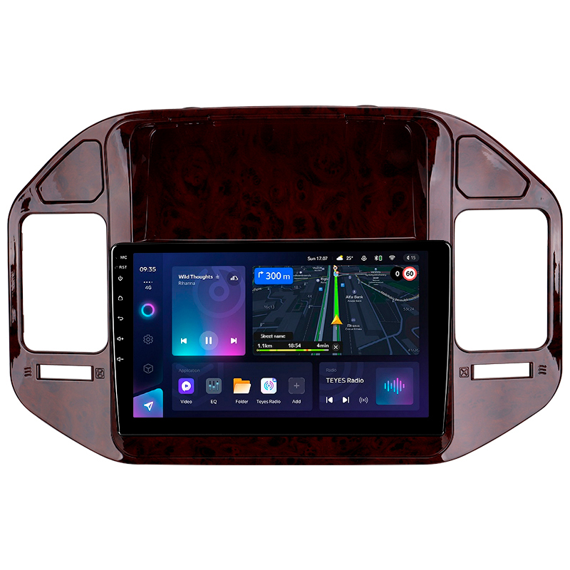 Android head unit Teyes CC3L 4+64 Gb Mitsubishi Pajero 3 V70 V60 1999-2006 (brown) 9"