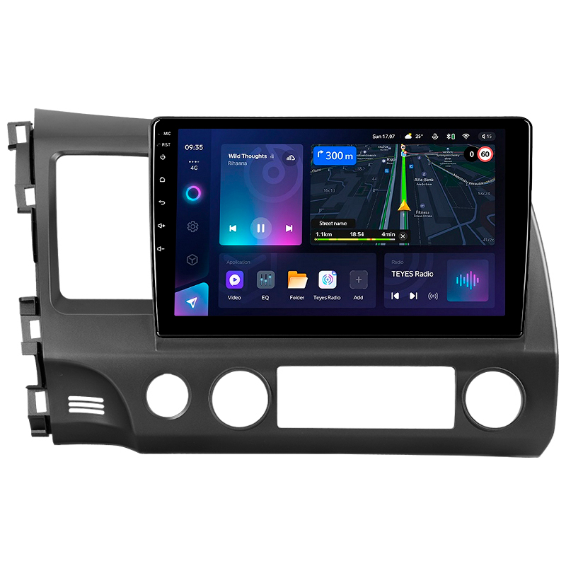 Android head unit Teyes CC3L 4+64 Gb Honda Civic 8 FK FN FD 2005-2012 10"