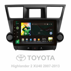 Android head unit SIGMA X10464 ANDROID 10 4+64 Gb 4G DSP Toyota Highlander 2 XU40 2007-2013 (F1) 10"