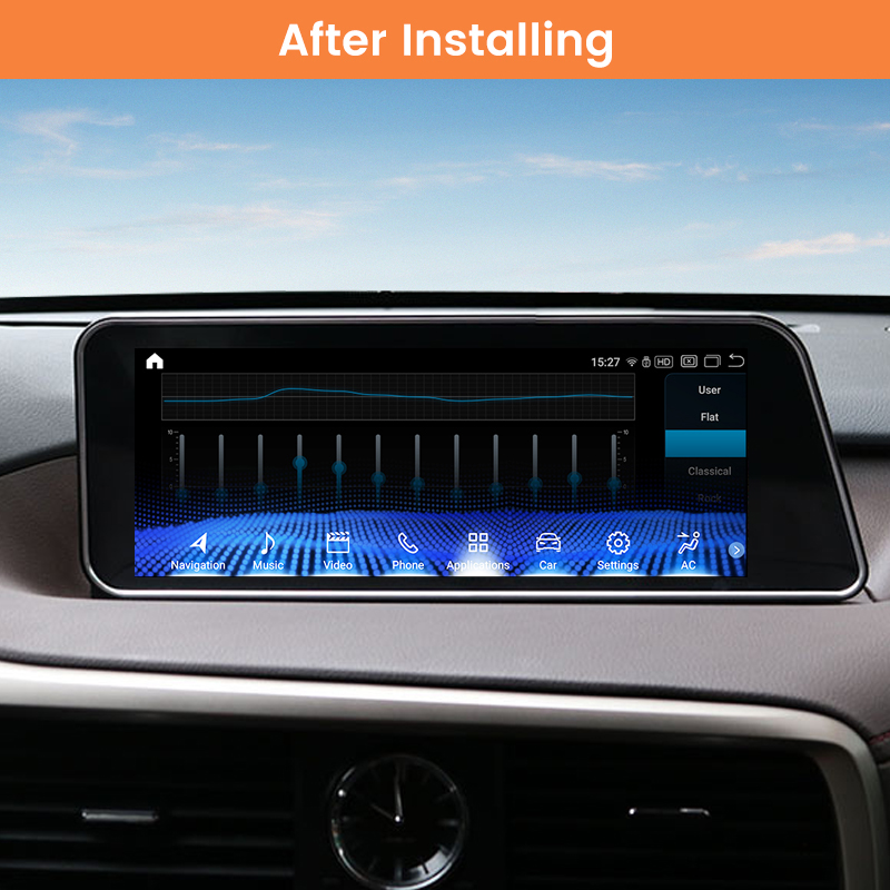 Android head unit AMS LEXUS RX300/350/450 2015–2018 720P General Trim 4+64Gb 12.3"