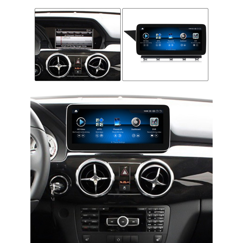 Android head unit AMS MERCEDES BENZ GLK X204 NTG4.0 2008-2012 4+64Gb 10.25"
