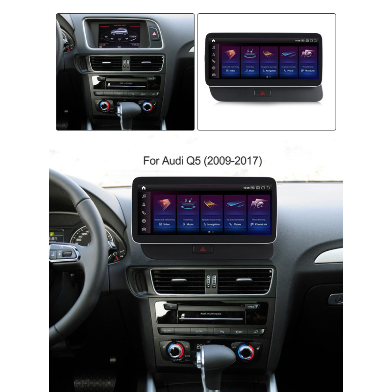 Android head unit AMS Audi Q5 2009-2018 MMI 3G 4+64Gb 12.3"
