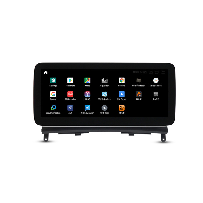 Android head unit AMS MERCEDES BENZ C-Class W204 NTG4.0 2006-2011 4+64Gb 10.25"