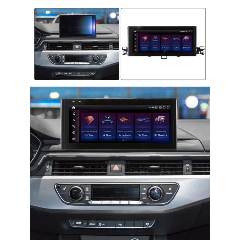 Oryginalna radiomagnetofon AMS do Audi A4L B9 (A5) 2016–2020, 4 głośniki + 64 GB, ekran 12,3