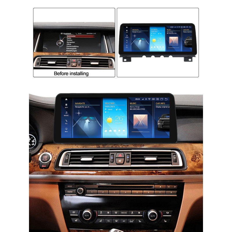 Android head unit AMS BMW 7 Series F01 F02(2009-2012) Original CIC 4+64Gb 12.3"