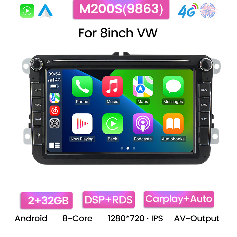 Android head unit AMS VW M200S 2+32Gb 8"