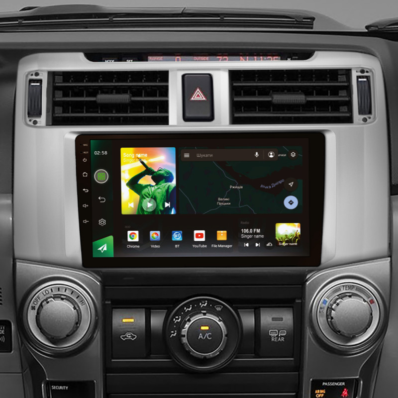 Magniola de fábrica SIGMA X9464 ANDROID 10 4+64 GB 4G DSP Toyota 4Runner 5 N280 2009–2020 9