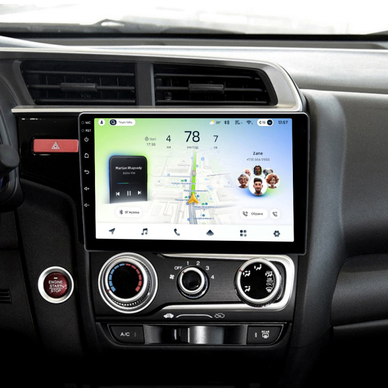 Android head unit Teyes CC4L 4+64 Gb Honda Jazz 3 Fit 3 GP GK 2013 - 2020 (B) 10"